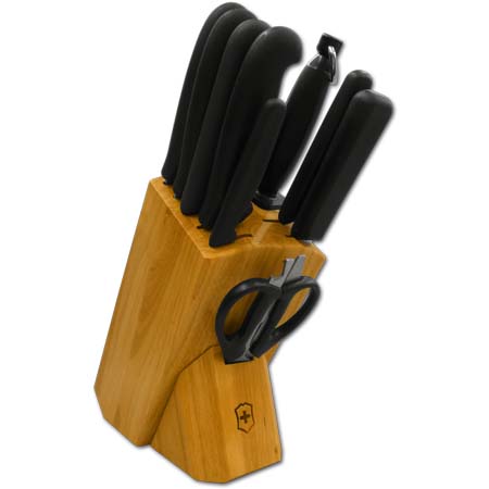 Knife Block with Euro Culinary™ Poly Series Knives