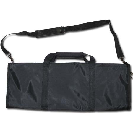 10 Pocket Lockable Knife Roll with Zipper and Strap