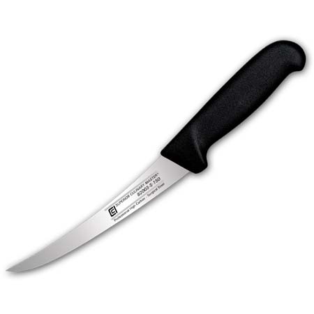 6" Boning Knife - Curved, Stiff Blade, 18mm Wide