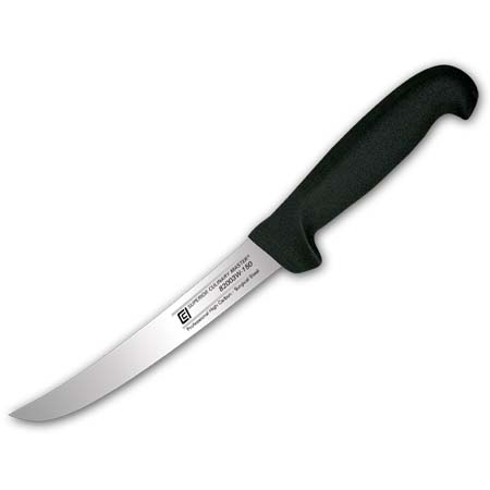 6" Boning Knife - Curved, Stiff Blade, 22mm Wide