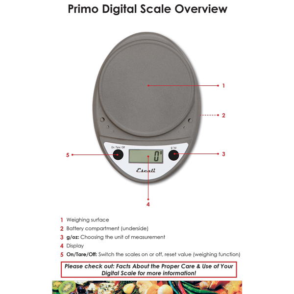 PRIMO Digital Scale, Metallic #4