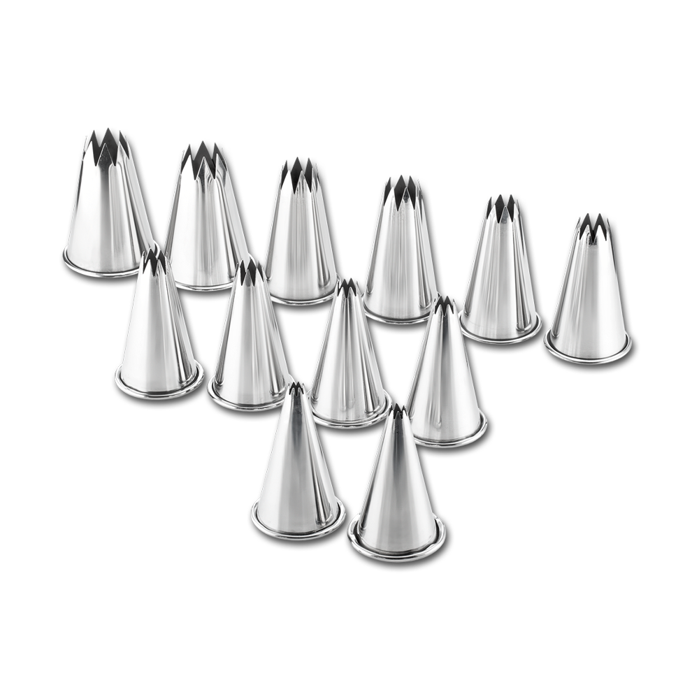 Pastry Tube 12-Set, StarProfessional Roll Top