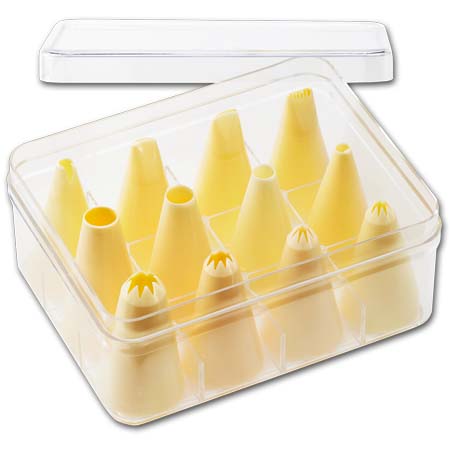 Large Piping Tip Set-Poly, 12 Pieces (smaller tips)