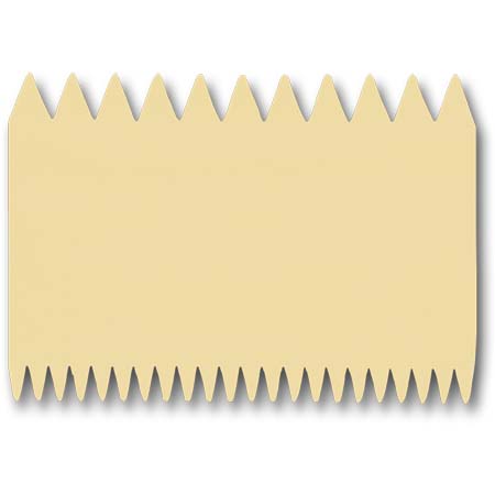 Double Sided Comb Scraper, Double Pointed (11 x 7.5 cm)