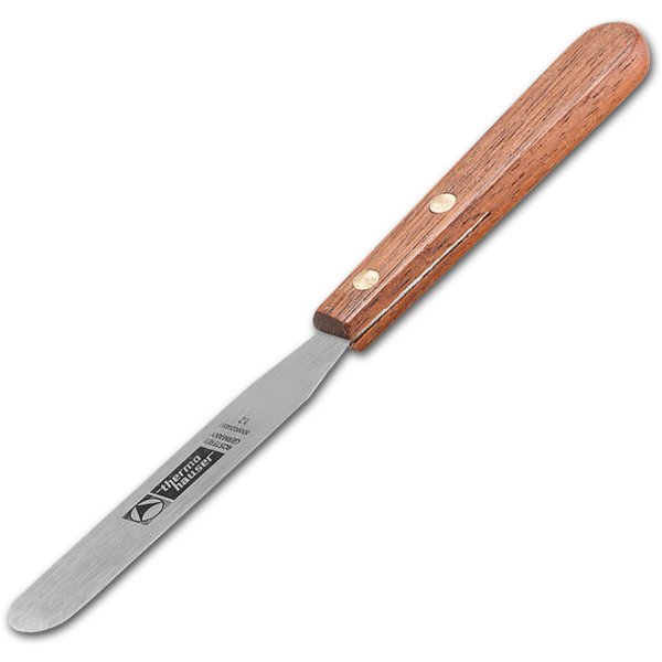 4" Straight Spatula - Wood Handle